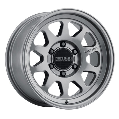 (set of 4) Method MR316 Gloss Titanium | 17x8.5" +0mm | 6x5.5in Wheel