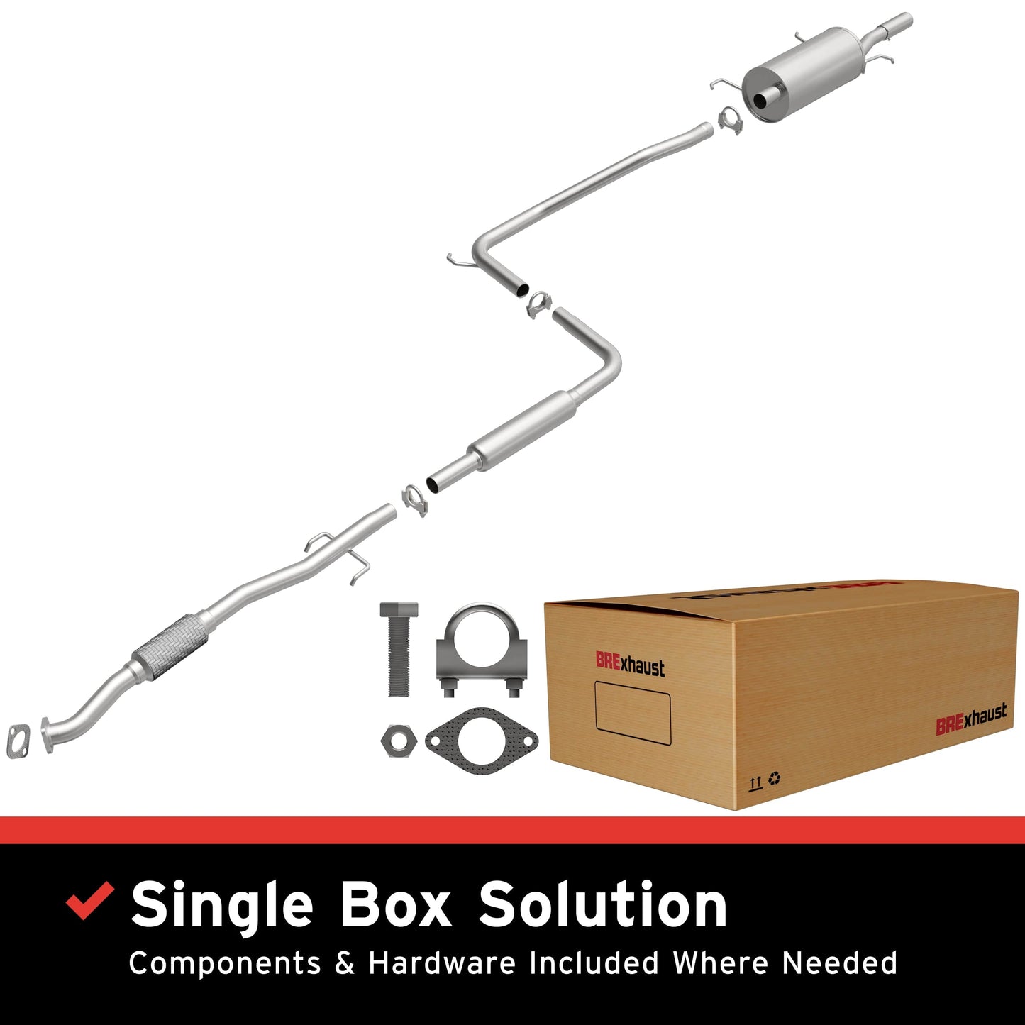 BRExhaust Direct-Fit Replacement Exhaust System 106-0468