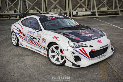 Seibon TS Style Carbon Fiber Hood | Subaru BRZ (12-13) (HD1213SCNFRS-TS)