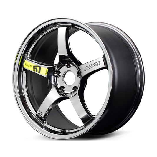 Gram Lights 57CR Rays Black Metal Coat | 17x7.0" +38mm | 5x114.3mm Wheel