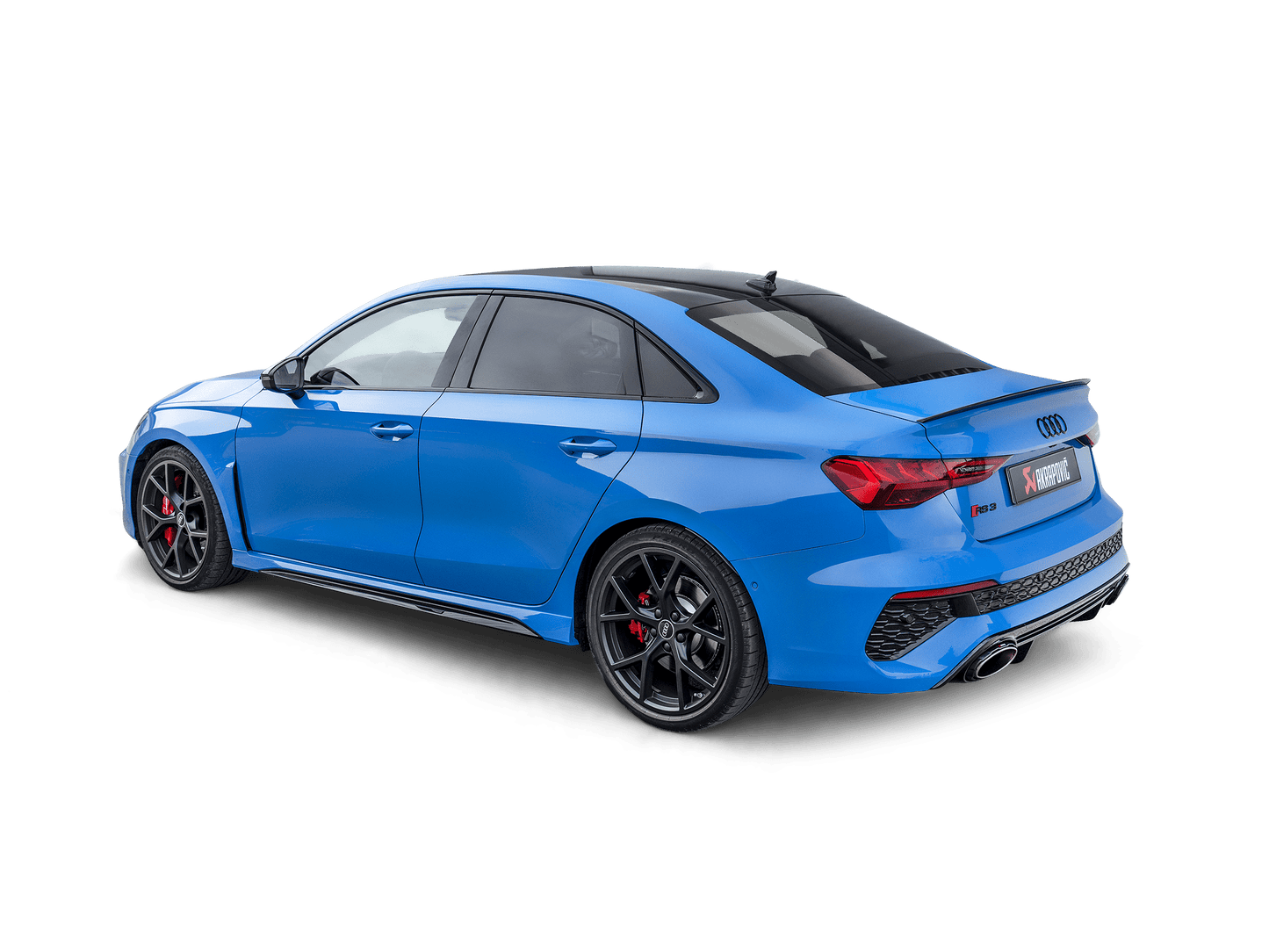 Akrapovic Evolution Line Cat Back (Titanium) w/Carbon Tips - Audi 2021+ 8Y S3 Sedan