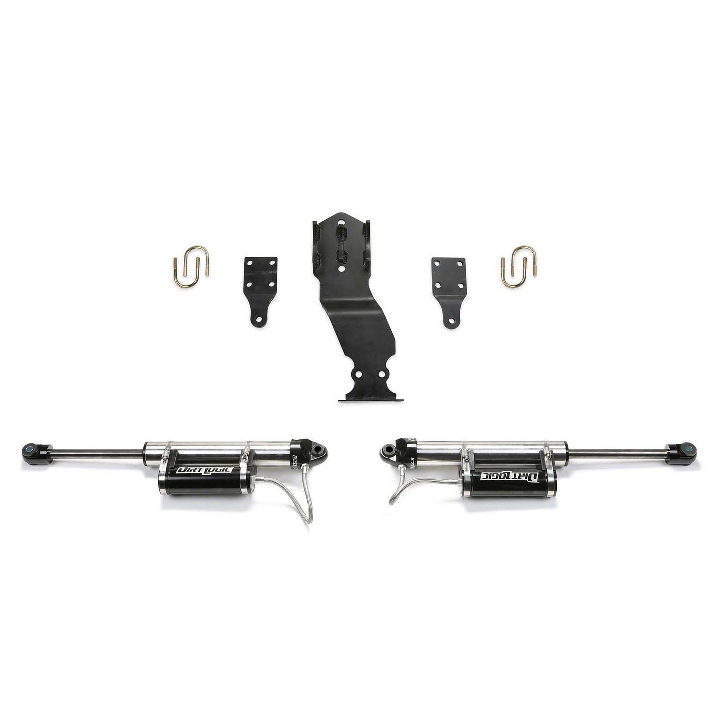 Fabtech 2.25 DL Dual Steering Stabilizer Kit w/ Resi Shocks | Ford F250/F350 4WD (17-21) (FTS22304)