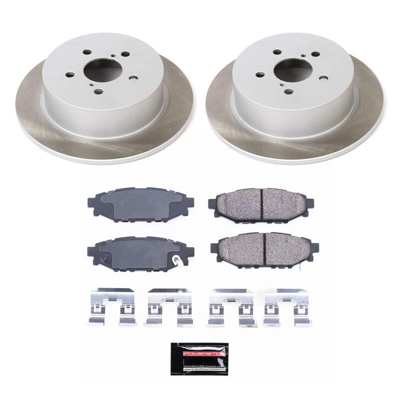 PowerStop 05-09 Subaru Outback Rear Semi-Coated Rotor Kit (SC4632)