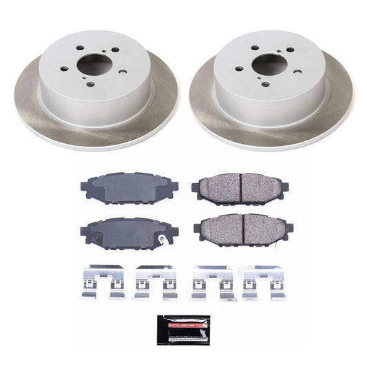 PowerStop 05-09 Subaru Outback Rear Semi-Coated Rotor Kit (SC4632)
