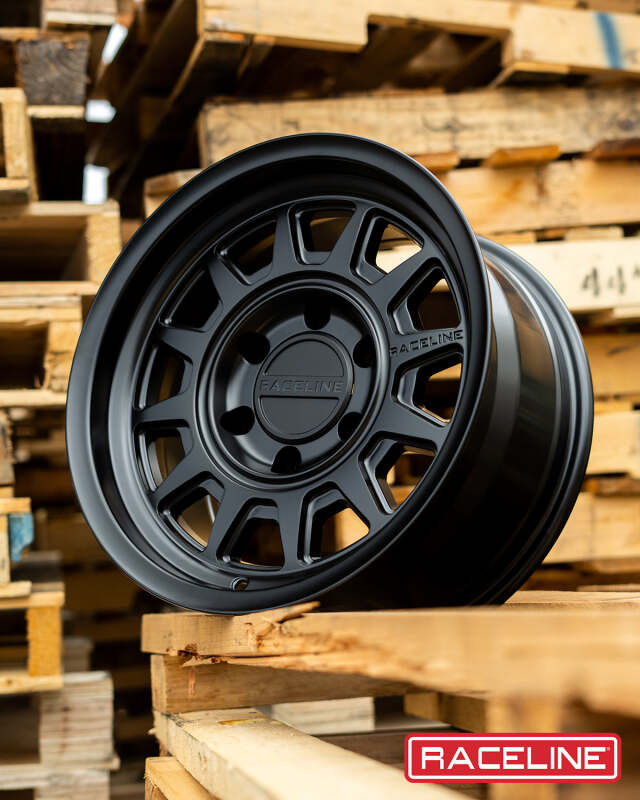 (set of 4) Raceline 952 Aero Satin Black | 17x8.5" +0mm | 6x139.7mm Wheel
