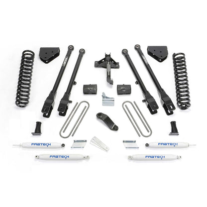 Fabtech 6" 4-Link System w/ Coils & Performance Shocks | Ford F250 4WD (08-16) (K2120)