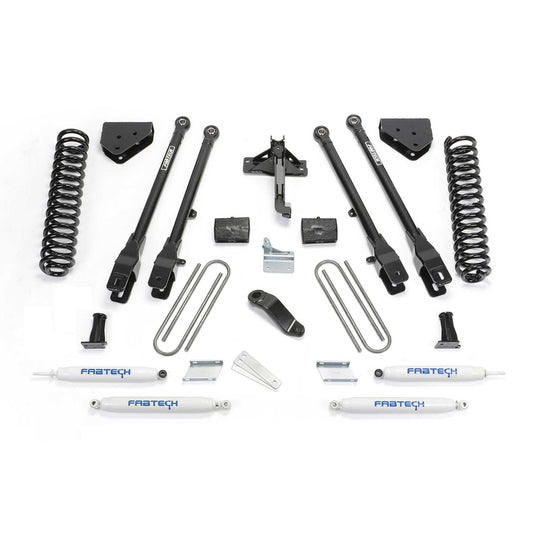 Fabtech 6" 4-Link System w/ Coils & Performance Shocks | Ford F250 4WD (08-16) (K2120)