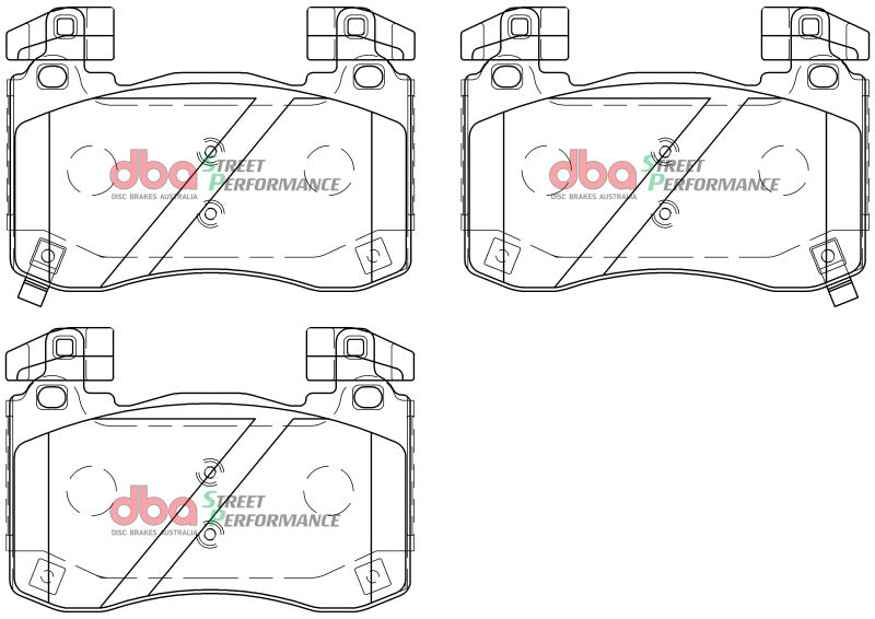 DBA SP Performance Front Brake Pads | Kia Stinger V6 Twin Turbo (18+) (DB15003SP)