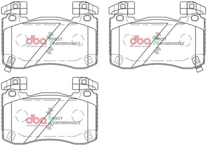 DBA SP Performance Front Brake Pads | Kia Stinger V6 Twin Turbo (18+) (DB15003SP)
