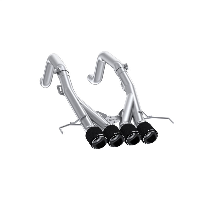 MBRP Exhaust S70083CF T304 3" Axle-Back Dual Rear Exit Quad CF Tips