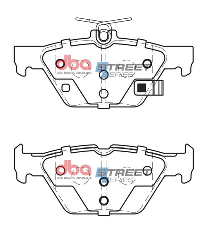 DBA Rear Street Series Brake Pads | Subaru WRX (16-19) (DB2398SS)