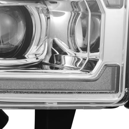 AlphaRex 94-01 Dodge Ram 1500 LUXX LED Headlights Chrome w/ Activ. Light Seq. Signal and SB DRL
