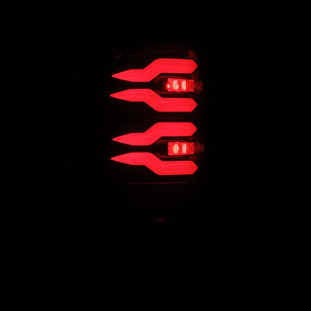 AlphaRex 94-01 Dodge Ram 1500/2500/3500 LUXX-Series LED Tail Lights - Black/Red