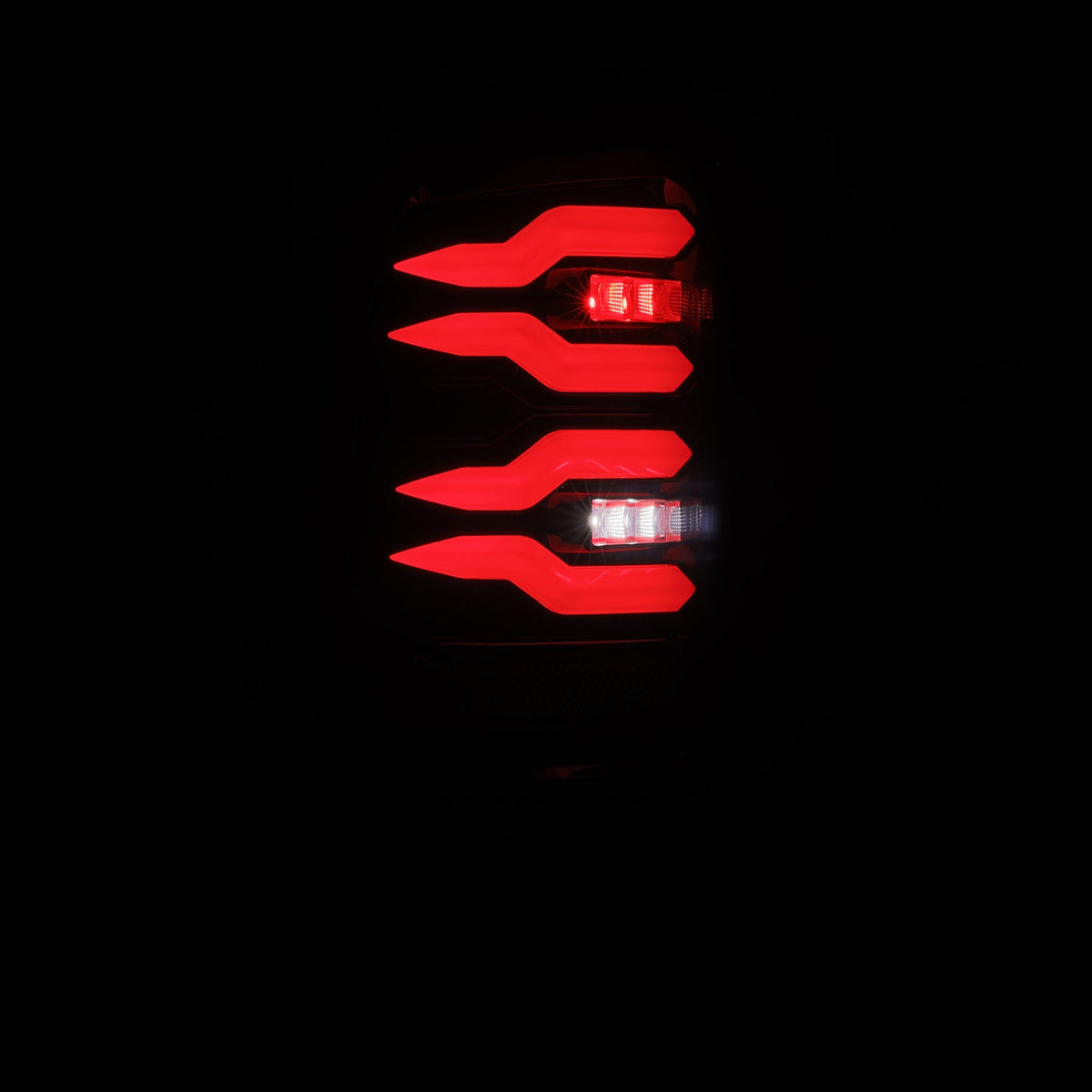 AlphaRex 94-01 Dodge Ram 1500/2500/3500 LUXX-Series LED Tail Lights - Black/Red