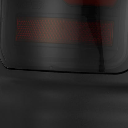 AlphaRex 94-01 Dodge Ram 1500/2500/3500 LUXX-Series LED Tail Lights - Black/Red