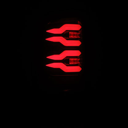 AlphaRex 94-01 Dodge Ram 1500/2500/3500 LUXX-Series LED Tail Lights - Black/Red