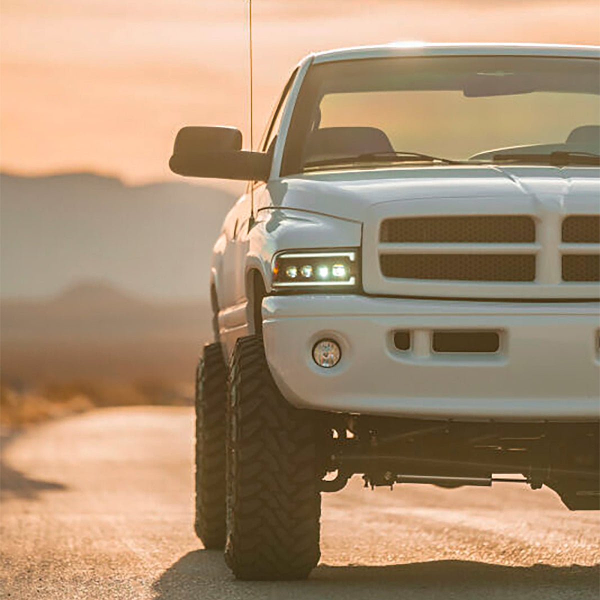 AlphaRex 94-01 Dodge Ram 1500 NOVA LED Headlights Chrome w/ Activ. Light Seq. Signal and SB DRL