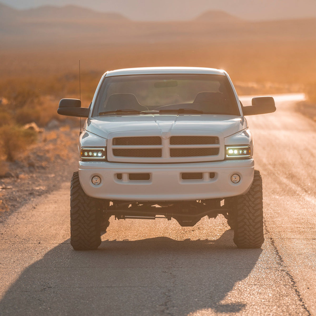 AlphaRex 94-01 Dodge Ram 1500 NOVA LED Headlights Chrome w/ Activ. Light Seq. Signal and SB DRL