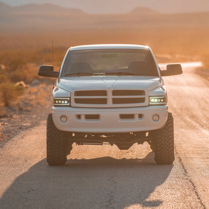 AlphaRex 94-01 Dodge Ram 1500 NOVA LED Headlights Chrome w/ Activ. Light Seq. Signal and SB DRL