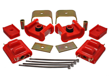 Energy Suspension 3.1124R Motor and Transmission Mount Kit For 77-84 Chevy K10