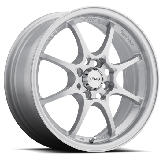 Konig Helium Silver | 15x6.5" +40mm | 4x100mm Wheel