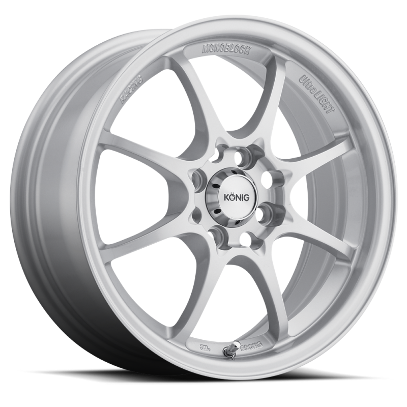 (set of 4) Konig Helium Silver | 15x6.5" +40mm | 4x100mm Wheel