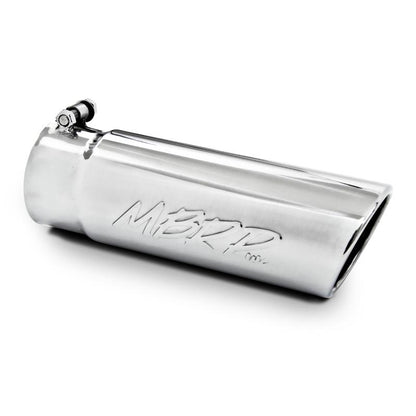 MBRP Universal Tip 7inch O.D. Rolled End 4inch inlet 18inch length - T304 (SINGLE TIP)