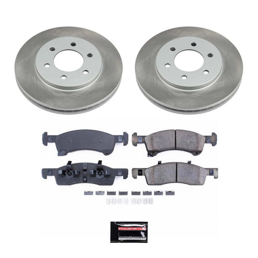 PowerStop 03-06 Lincoln Navigator Front Semi-Coated Rotor Kit (SC1933)