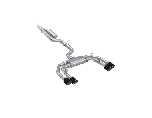 MBRP 3in Cat Back w/ Quad Carbon Fiber Tips | Audi S3 (2022+) (S46193CF)
