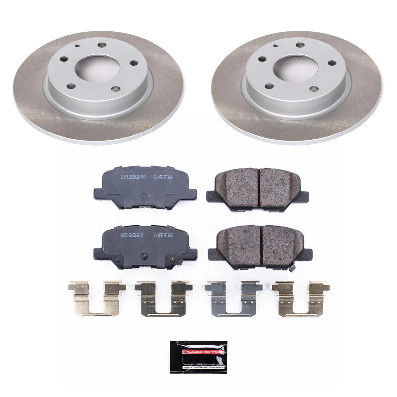 PowerStop 14-16 Mazda 3 Rear Semi-Coated Rotor Kit (SC6962)