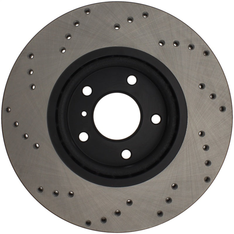 Stoptech 128.42080R Sport Cross-Drilled Disc Brake Rotors For Nissan Altima