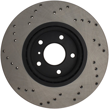 Stoptech 128.42080R Sport Cross-Drilled Disc Brake Rotors For Nissan Altima