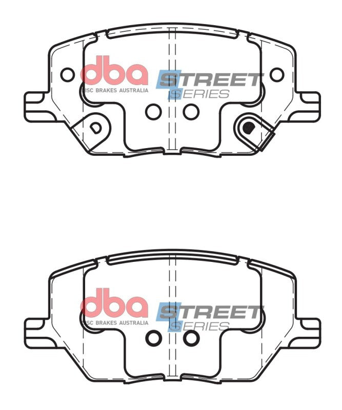 DBA 278mm Rear Street Series Rear Brake Pads | Jeep Compass (16-19) (DB2399SS)