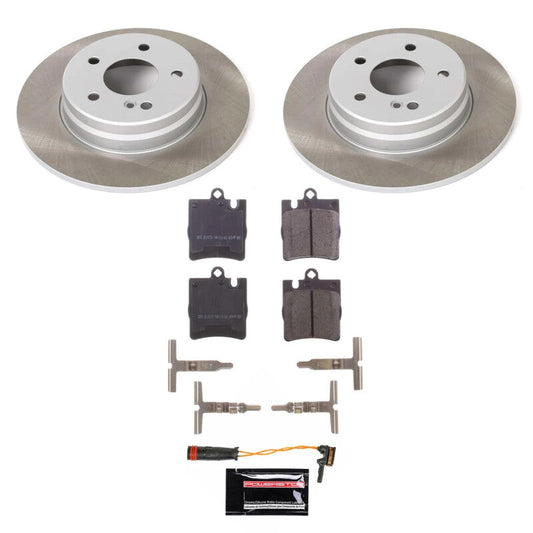 PowerStop 10-11 Mercedes-Benz SLK350 Rear Semi-Coated Rotor Kit (SC6698)
