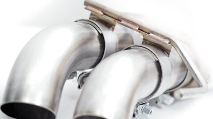 Stainless Works 3in X-Pipe Resonator Dump In Front Of Rear Axle | Ford F-150 Raptor (11-14) (FTR10CBDP)