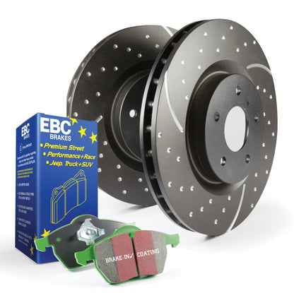 EBC Brakes S3KF1254 S3 Kits Greenstuff 6000/GD Rotors Truck/SUV for CR-V