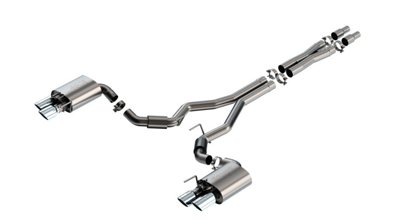 Borla S-Type 3" Cat-Back Exhaust System | Ford Mustang GT (24) (140962)