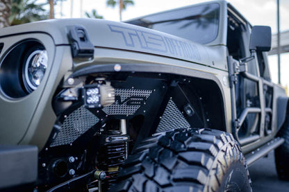 DV8 Offroad 2018+ Jeep Wrangler JL Front Inner Fenders - Black