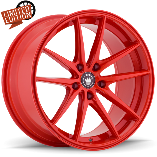 Konig Oversteer Gloss Red | 17x8" +45mm | 5x114.3mm Wheel