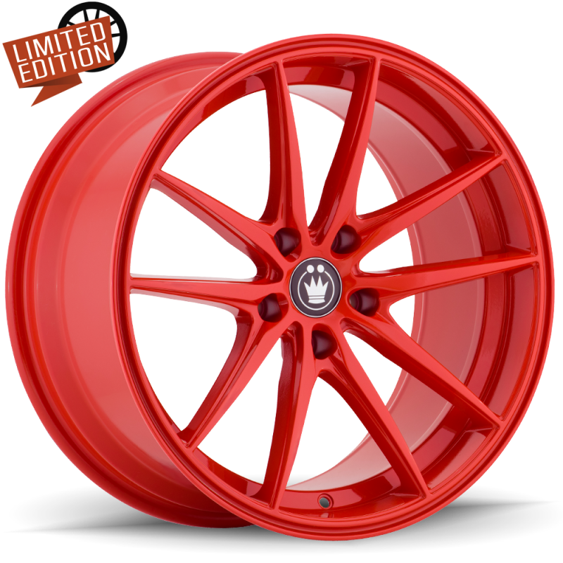 (set of 4) Konig Oversteer Gloss Red | 17x8" +45mm | 5x114.3mm Wheel