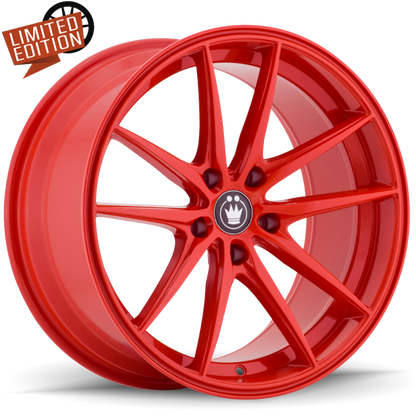 (set of 4) Konig Oversteer Gloss Red | 17x8" +45mm | 5x114.3mm Wheel