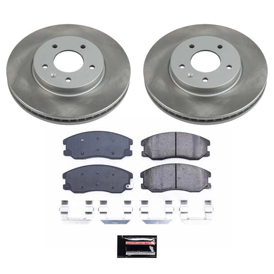 PowerStop 07-09 Suzuki XL-7 Front Semi-Coated Rotor Kit (SC2090)