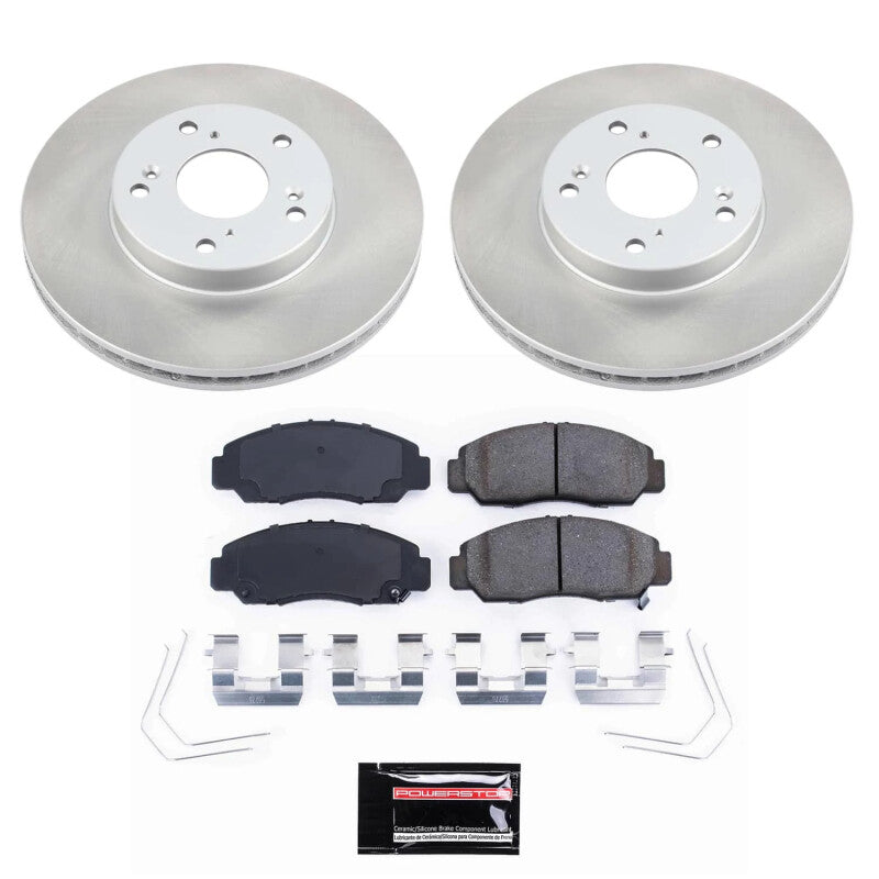 PowerStop 06-11 Honda Civic Front Semi-Coated Rotor Kit (SC9109)