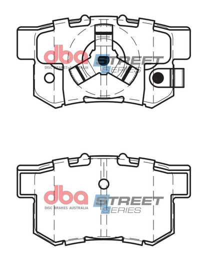 DBA Street Series Rear Brake Pads | Acura RDX (10-18) (DB1728SS)