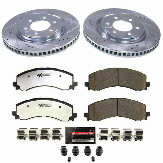 PowerStop 22-23 Ford F-150 Lightning Front Z36 Truck & Tow Brake Kit (K9262-36)