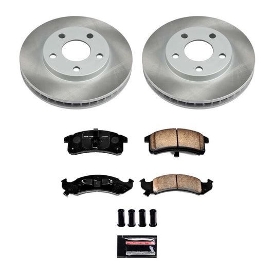 PowerStop 94-96 Pontiac Trans Sport Front Semi-Coated Rotor Kit (SC1534)