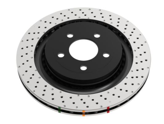 DBA 4000 Series Drilled Rear Rotor | Volkswagen GTI (14-21) w/ Perf Pkg 310mm Rear Disc (DBA42809XD)