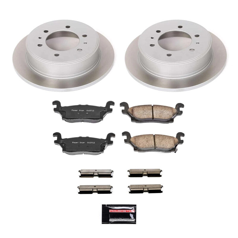 PowerStop 09-10 Hummer H3T Rear Semi-Coated Rotor Kit (SC3067)