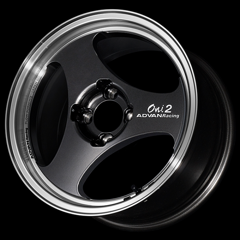(set of 4) Advan ONI2 Machining/Black Gunmetallic | 15x7" +30mm | 4x100mm Wheels