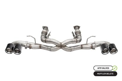 CORSA 3.0 in Cat-Back 4.5 in CF Tips | Corvette C8 20-23 (w/o NPP) (21104CFBLK)